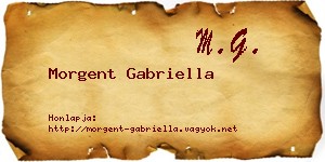 Morgent Gabriella névjegykártya